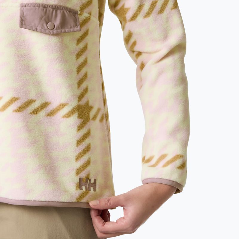 Dámska fleecová mikina Helly Hansen Maridalen Printed Fleece pink shake broxburn plaid 4