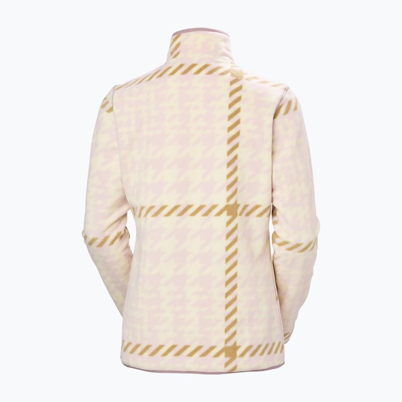 Dámska fleecová mikina Helly Hansen Maridalen Printed Fleece pink shake broxburn plaid 6