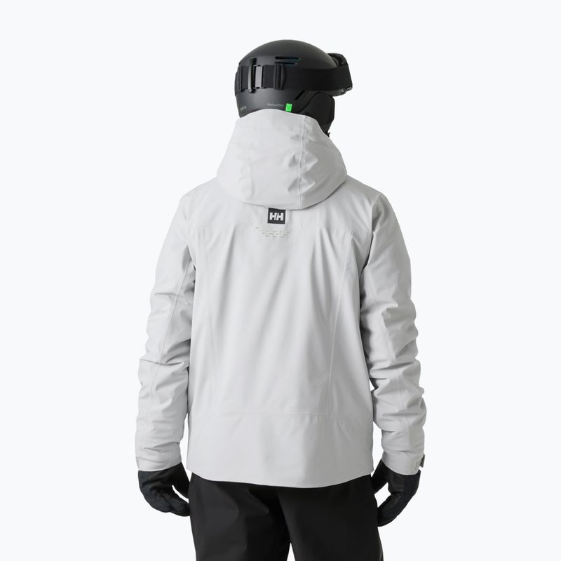 Pánska lyžiarska bunda Helly Hansen Alpha Lifaloft grey fog 2