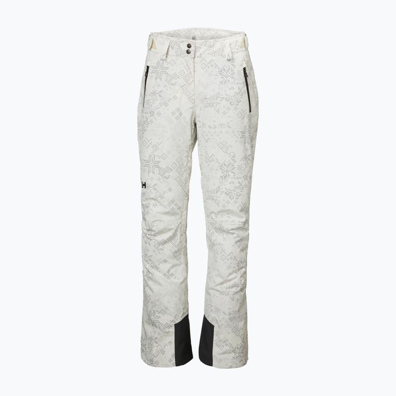 Dámske lyžiarske nohavice Helly Hansen Legendary Insulated cream new nordic aop 5