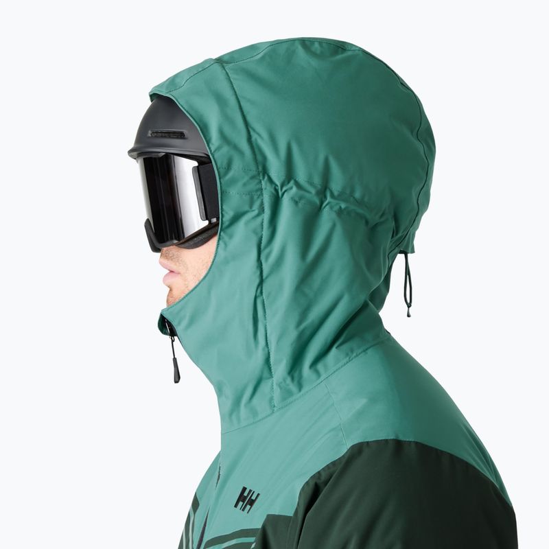 Pánska lyžiarska bunda Helly Hansen Alpine Inslated dark jungle 3