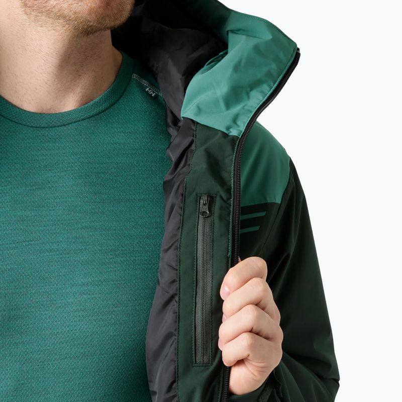 Pánska lyžiarska bunda Helly Hansen Alpine Inslated dark jungle 7