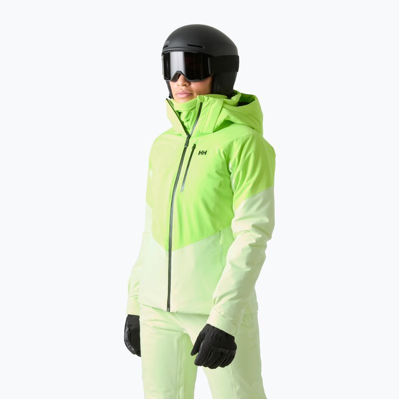 Dámska lyžiarska bunda Helly Hansen Alphelia luminous green