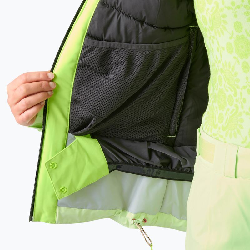 Dámska lyžiarska bunda Helly Hansen Alphelia luminous green 10