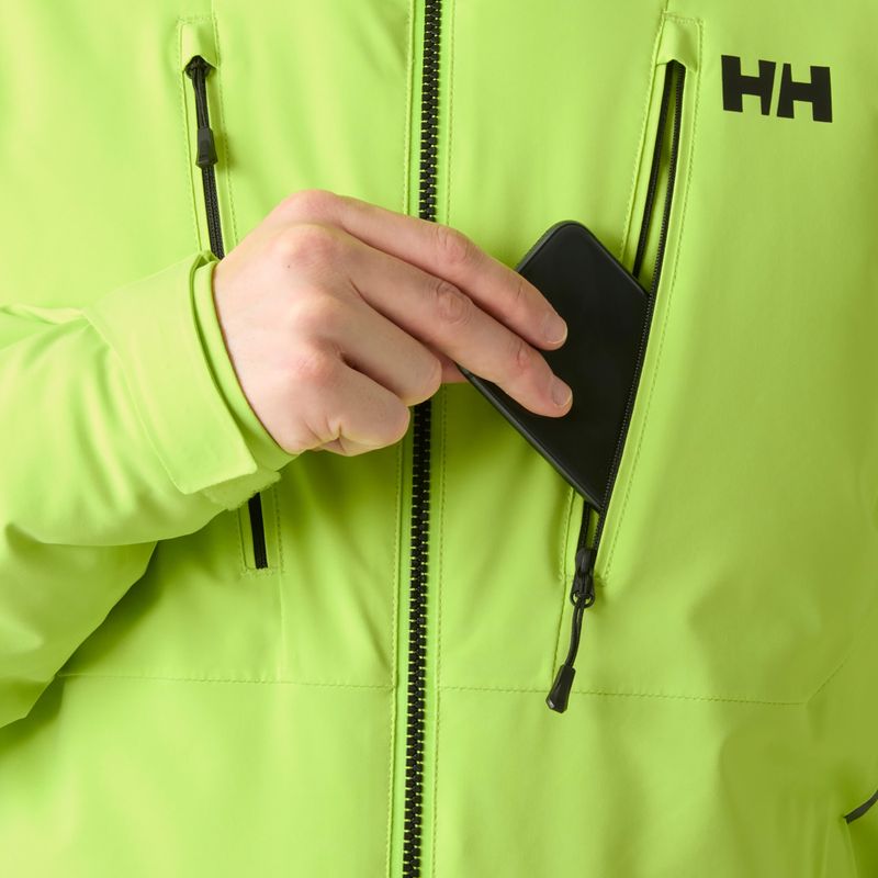 Pánska lyžiarska bunda Helly Hansen Alpha 4.0 luminous green 6