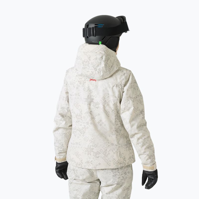 Dámska lyžiarska bunda Helly Hansen Valdisere 3.0 cream new nordic aop 2