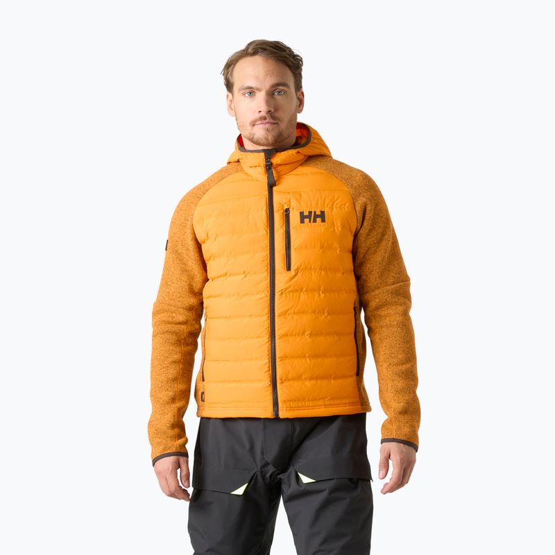 Pánska hybridná bunda Helly Hansen Skagen Hybrid Knit Insulator ignite orange