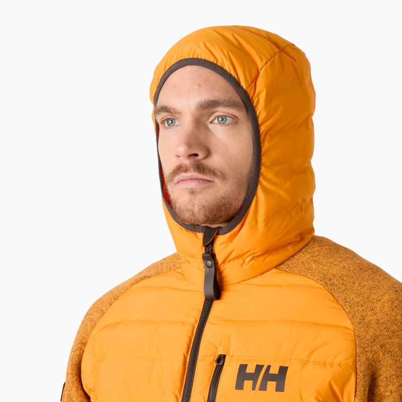 Pánska hybridná bunda Helly Hansen Skagen Hybrid Knit Insulator ignite orange 3
