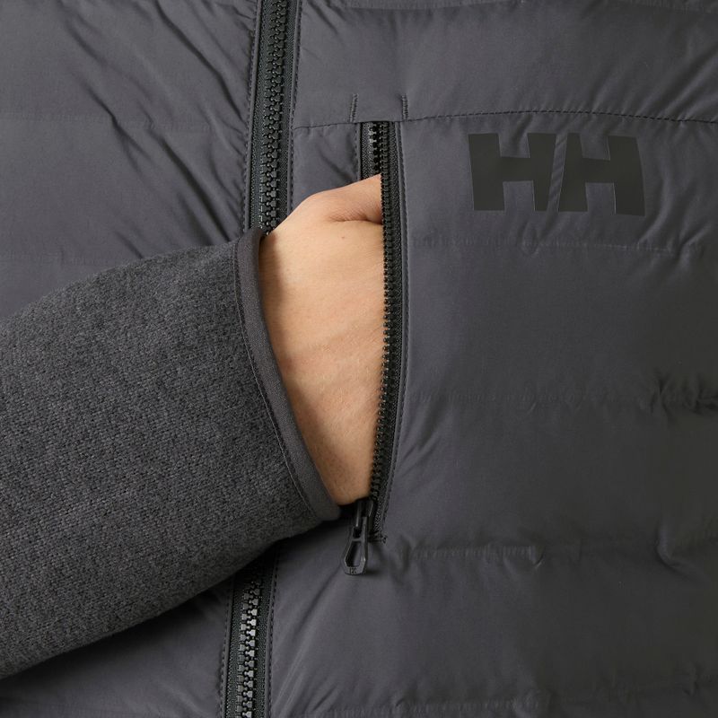 Pánska hybridná bunda Helly Hansen Skagen Hybrid Knit Insulator ebony 6