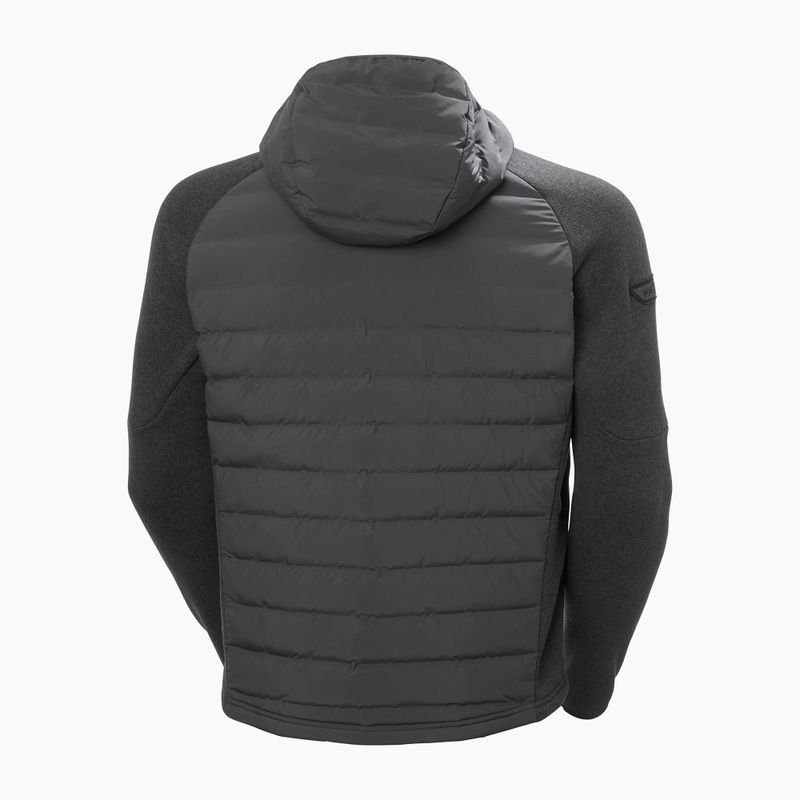 Pánska hybridná bunda Helly Hansen Skagen Hybrid Knit Insulator ebony 9