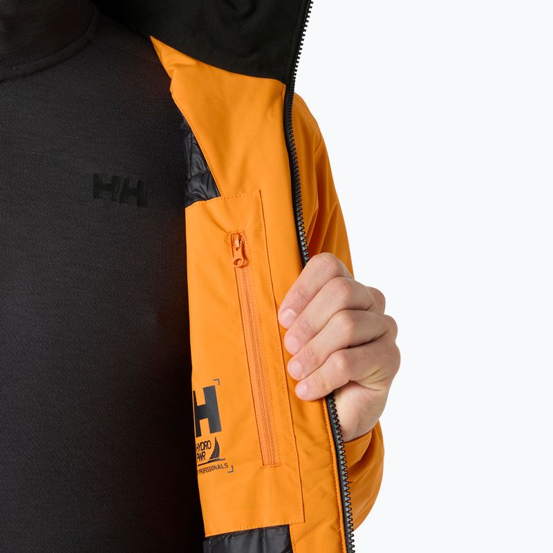 Pánska jachtárska bunda Helly Hansen HP Racing Lifaloft Hood ignite orange 7