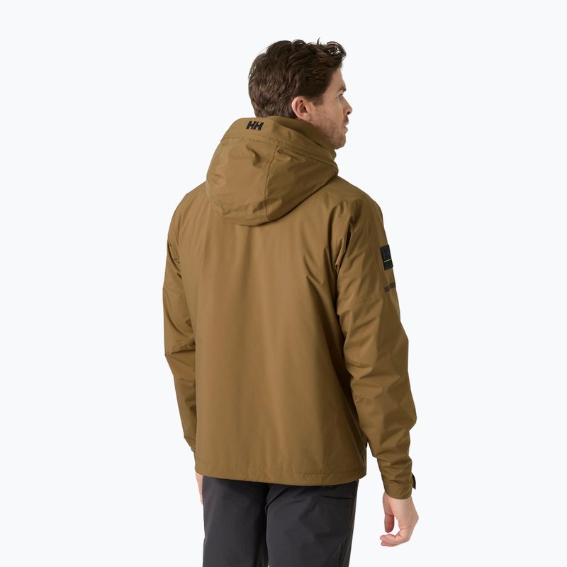 Pánska jachtárska bunda Helly Hansen HP Racing Lifaloft Hood sepia 2