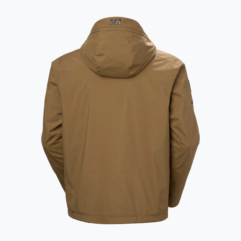 Pánska jachtárska bunda Helly Hansen HP Racing Lifaloft Hood sepia 8