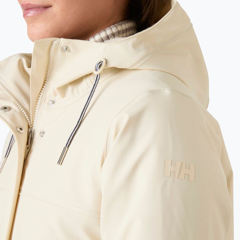 Dámsky kabát do dažďa Helly Hansen Moss Ins Pu Coat cream 4