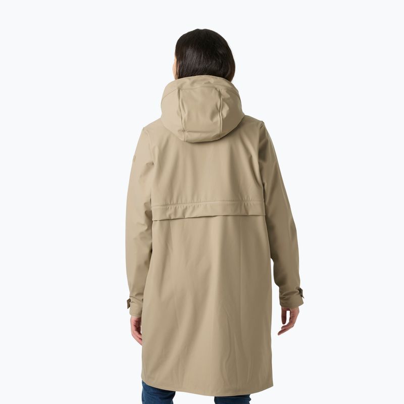 Dámsky kabát do dažďa Helly Hansen Moss Ins Pu Coat pebble 2