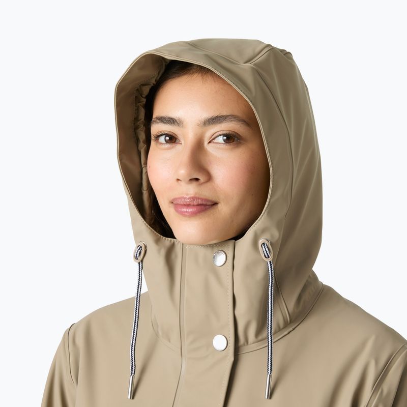 Dámsky kabát do dažďa Helly Hansen Moss Ins Pu Coat pebble 3