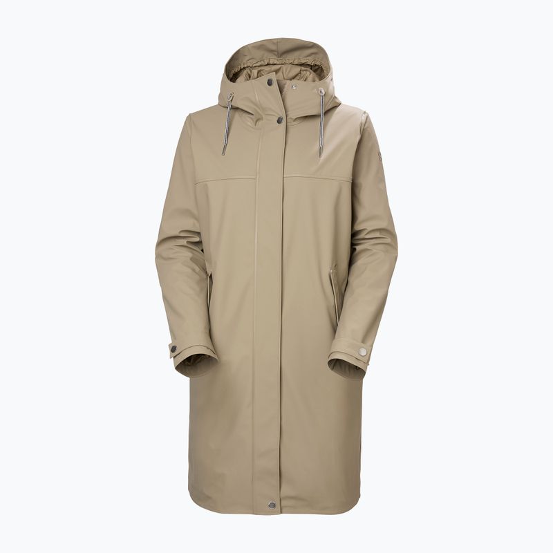 Dámsky kabát do dažďa Helly Hansen Moss Ins Pu Coat pebble 7