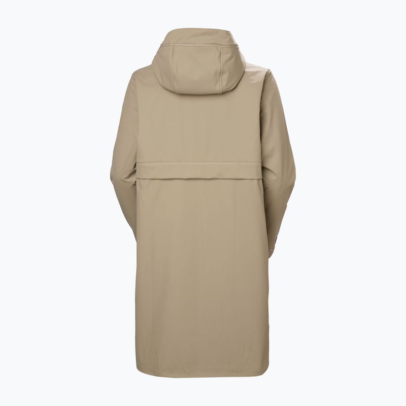 Dámsky kabát do dažďa Helly Hansen Moss Ins Pu Coat pebble 8