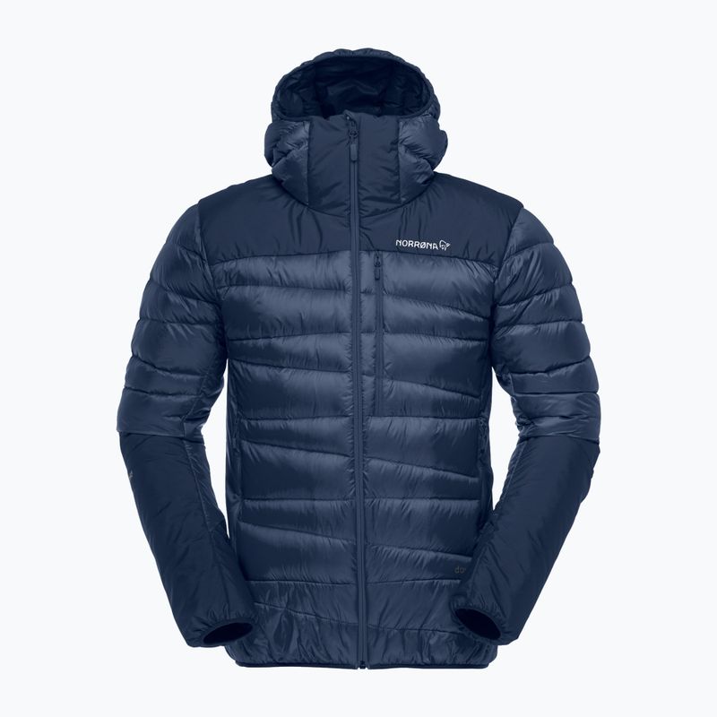 Pánska páperová bunda NORRONA Falketind Down 750 Zip Hood indigo night 5