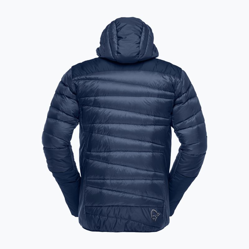 Pánska páperová bunda NORRONA Falketind Down 750 Zip Hood indigo night 6