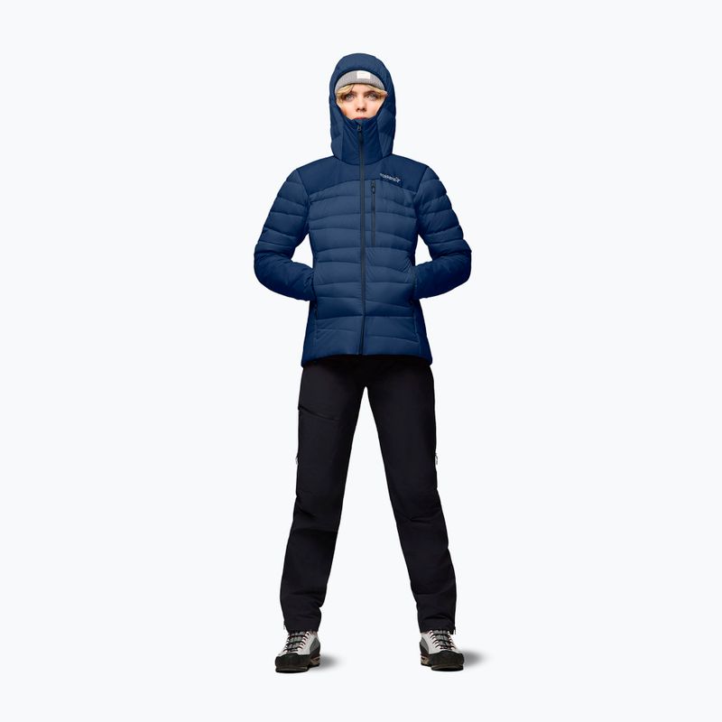 Dámska páperová bunda NORRONA Falketind Down 750 Zip Hood indigo night 2