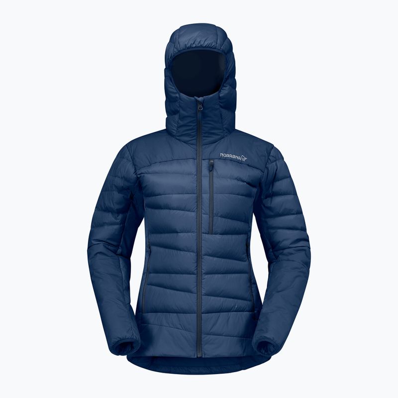 Dámska páperová bunda NORRONA Falketind Down 750 Zip Hood indigo night 5