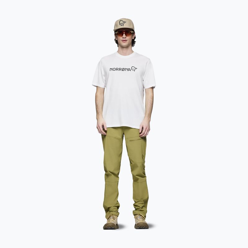 Pánske tričko NORRONA Cotton Viking pure white 2
