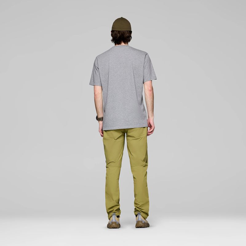 Pánske tričko NORRONA Cotton Viking grey melange/caviar 3