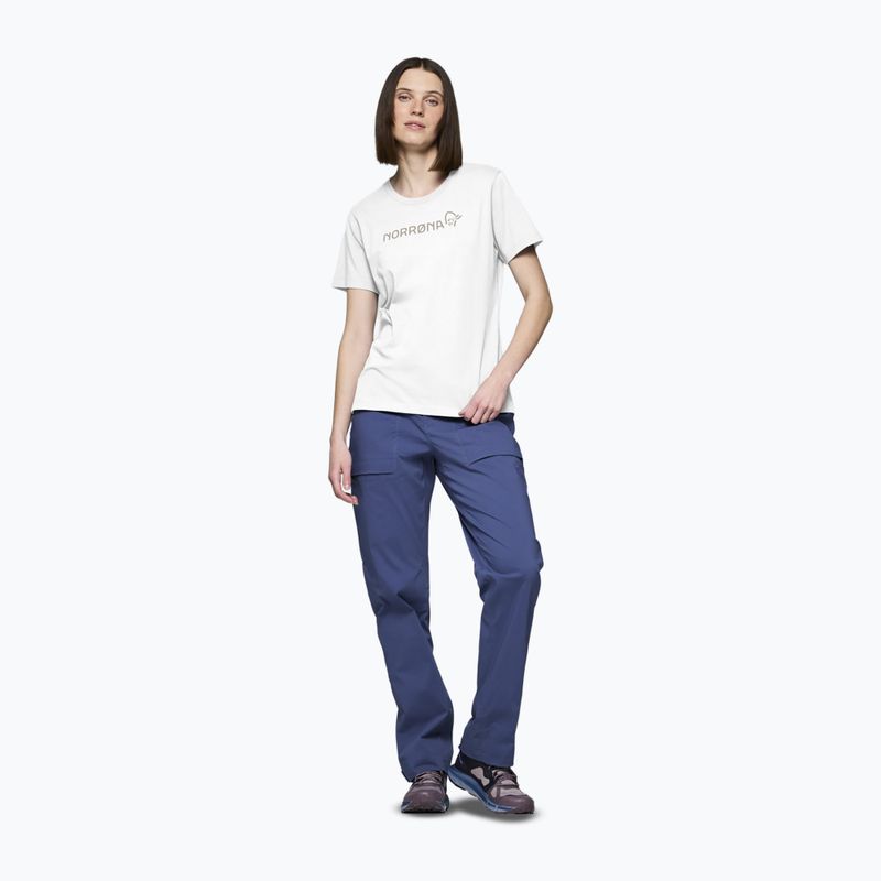 Dámske tričko NORRONA Cotton Viking pure white 2
