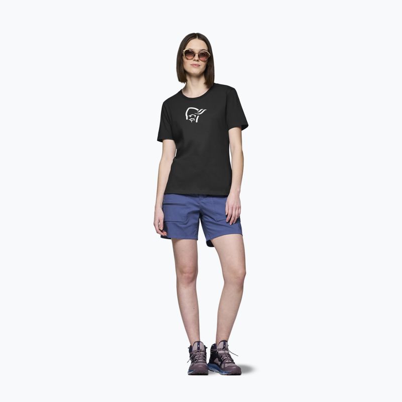 Dámske tričko NORRONA Cotton Viking caviar black 2