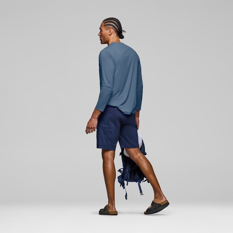 Pánske tričko longsleeve NORRONA Femund Tech vintage indigo 3