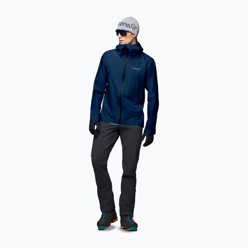 Pánska nepremokavá bunda NORRONA Falketind Gore-Tex indigo night 2