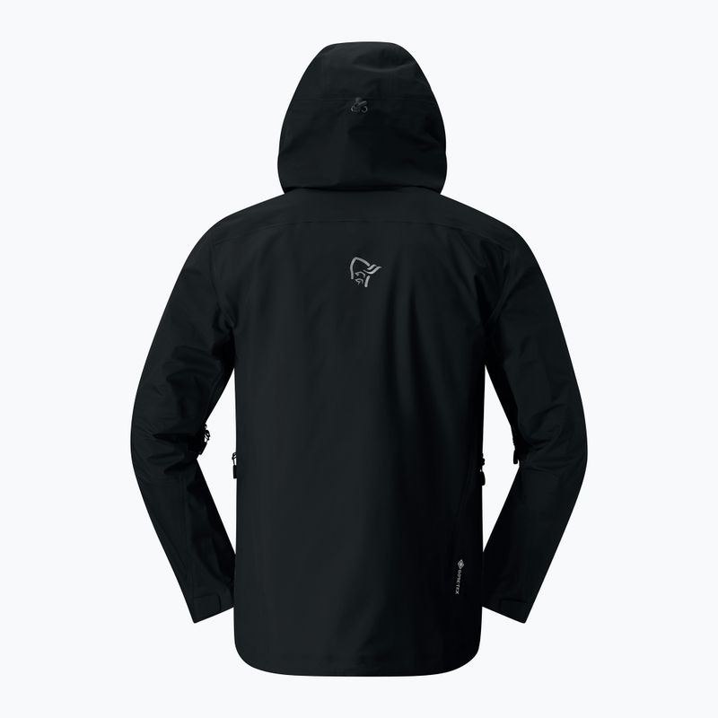 Pánska nepremokavá bunda NORRONA Falketind Gore-Tex caviar black 5