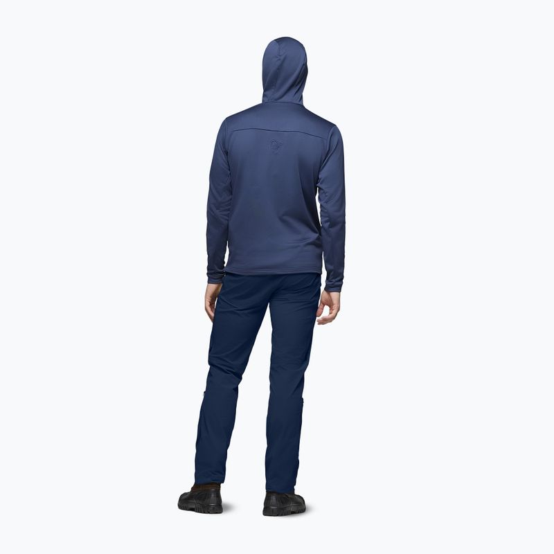 Pánska trekingová mikina NORRONA Falketind Warm2 Stretch Hood indigo night 3