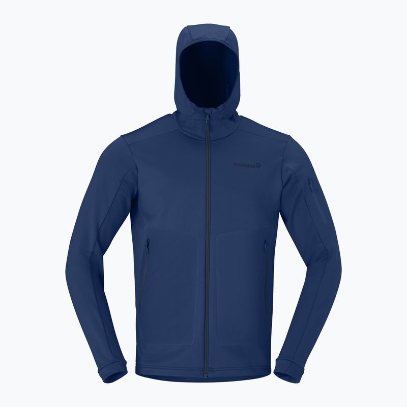 Pánska trekingová mikina NORRONA Falketind Warm2 Stretch Hood indigo night 5