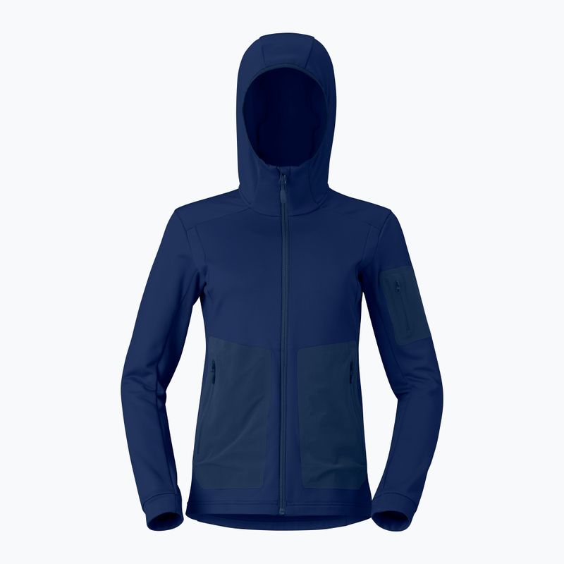 Dámska trekingová mikina NORRONA Falketind Warm2 Stretch Hood indigo night 5