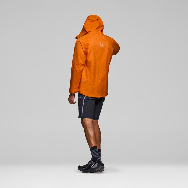 Pánska nepremokavá bunda NORRONA Falketind Dri1 gold flame 3