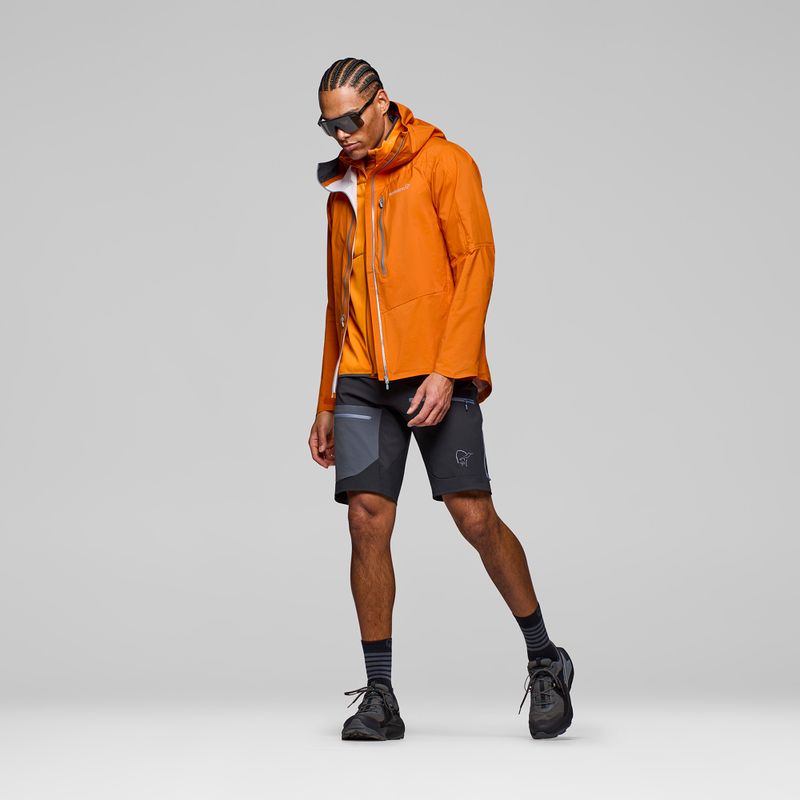 Pánska nepremokavá bunda NORRONA Falketind Dri1 gold flame 4