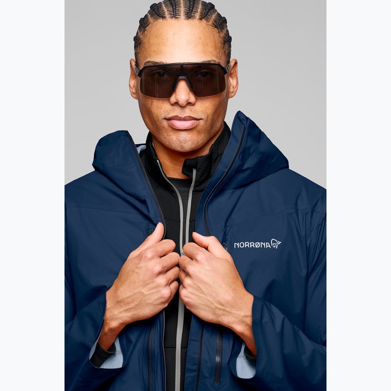 Pánska nepremokavá bunda NORRONA Falketind Dri1 indigo night 5