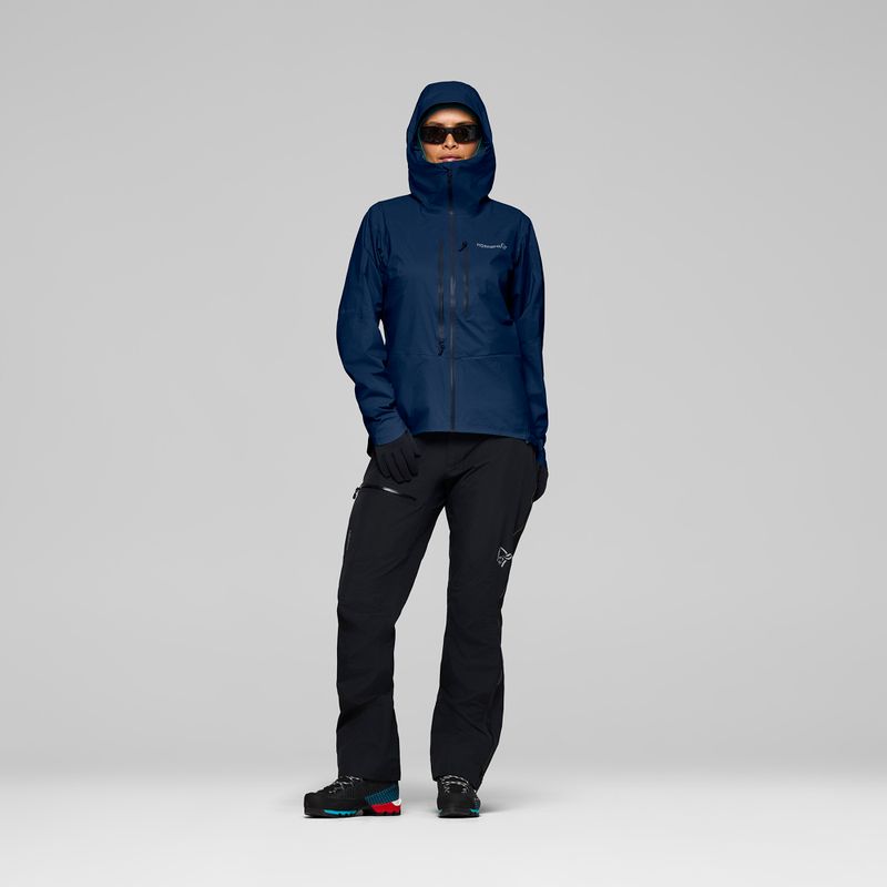 Dámska nepremokavá bunda NORRONA Falketind Dri1 indigo night 2