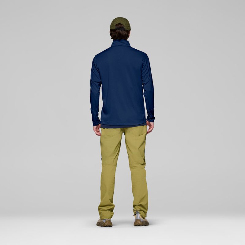 Pánska trekingová mikina NORRONA Femund Warm1 Zip Neck indigo night 3