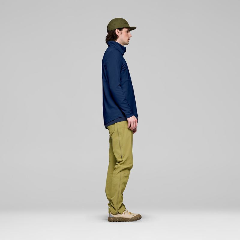 Pánska trekingová mikina NORRONA Femund Warm1 Zip Neck indigo night 4