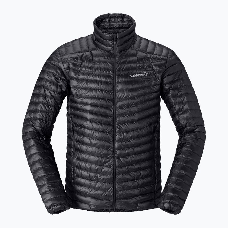 Pánska páperová bunda NORRONA Trollveggen Down800 Super Light caviar black 5