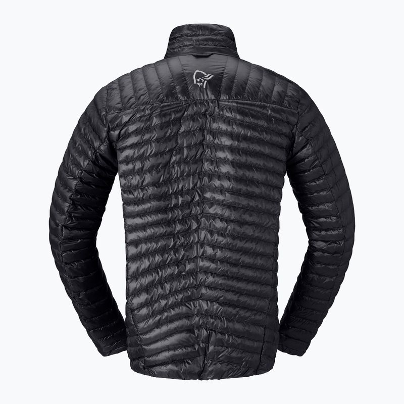 Pánska páperová bunda NORRONA Trollveggen Down800 Super Light caviar black 6