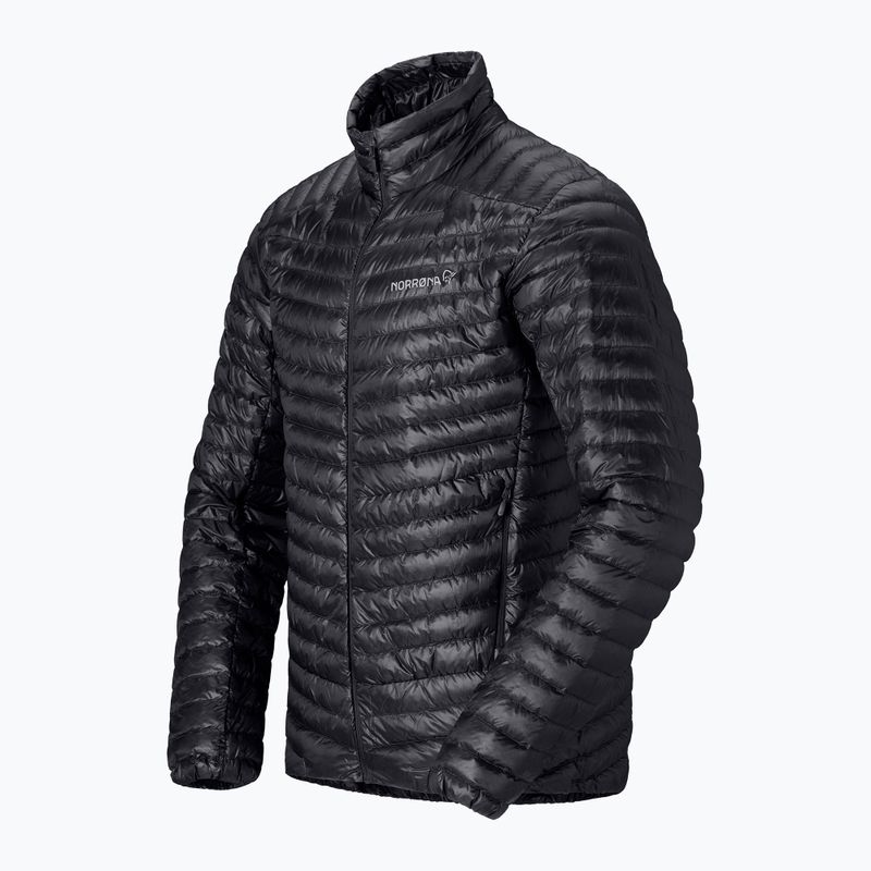 Pánska páperová bunda NORRONA Trollveggen Down800 Super Light caviar black 7
