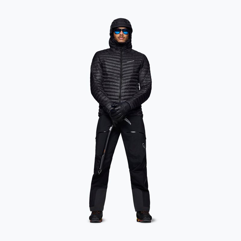 Pánska páperová bunda Norrona Trollveggen Down800 Super Light Hood Caviar Black 2