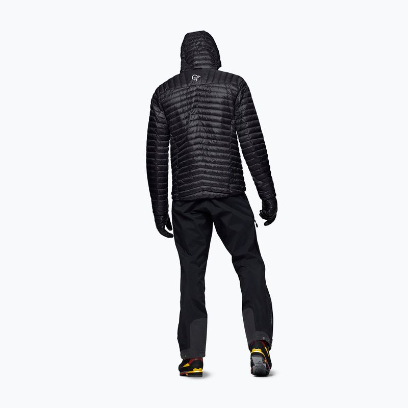 Pánska páperová bunda Norrona Trollveggen Down800 Super Light Hood Caviar Black 3