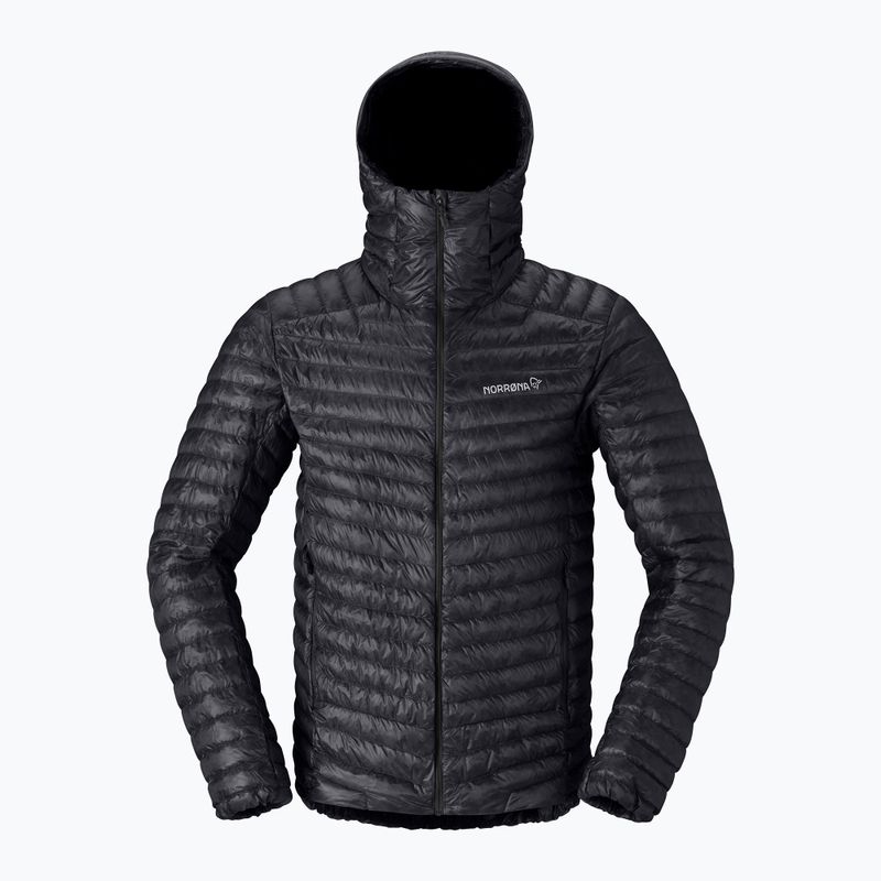 Pánska páperová bunda Norrona Trollveggen Down800 Super Light Hood Caviar Black 5