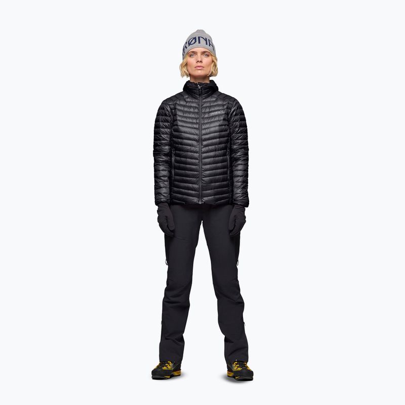 Dámska páperová bunda NORRONA Trollveggen Down800 Super Light caviar black 2