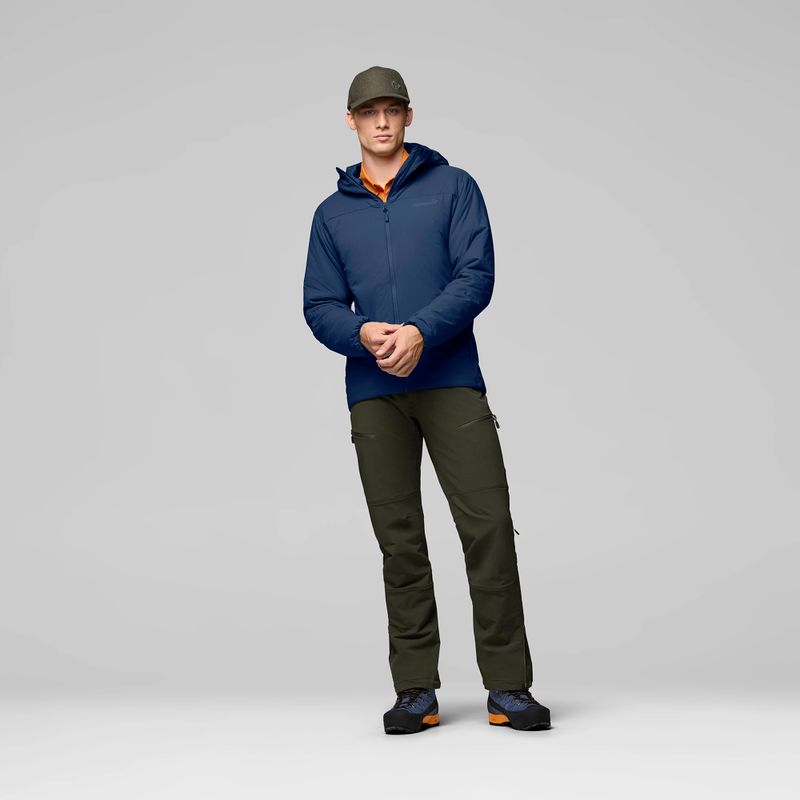 Pánska zateplená bunda NORRONA Femund Thermo60 Zip Hood indigo night 2